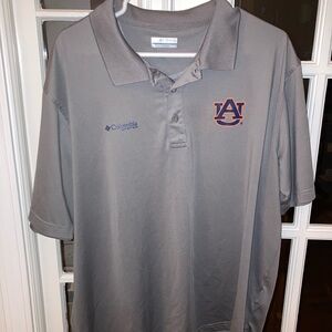 Columbia Charcoal Polo with Auburn Emblem